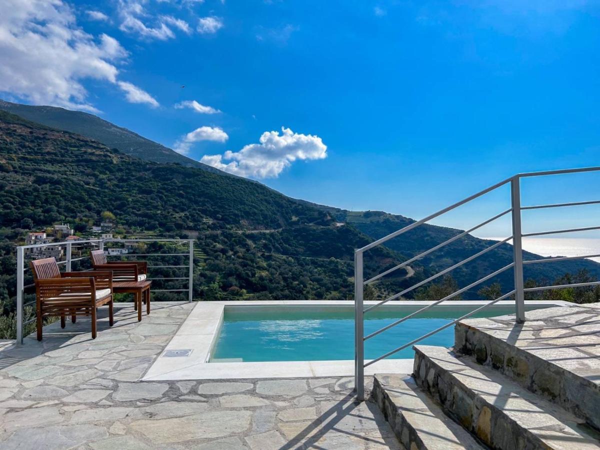 Villa Kampos View - Quiet House At The End Of The Road, Private Pool Kámbos Exterior foto